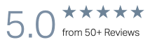 5 stars from 50 Plus Reviews